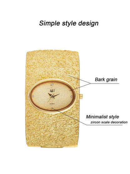 Women's Bracelet Watch reloj mujer Gold Luxury Bark Pattern Simple watch for women relojes para damas