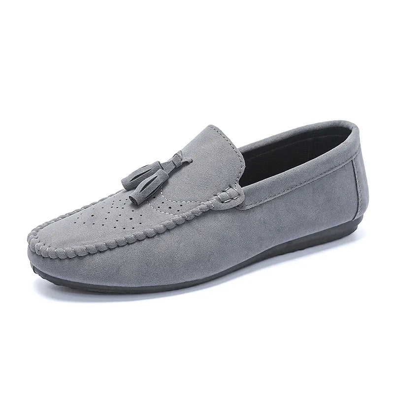 Fashion Men Casual Shoes Suede Breathable Comfort Slip-on Mens Driving Shoes Luxury Brand Men Loafers Mens Lazy Shoes Moccasins
