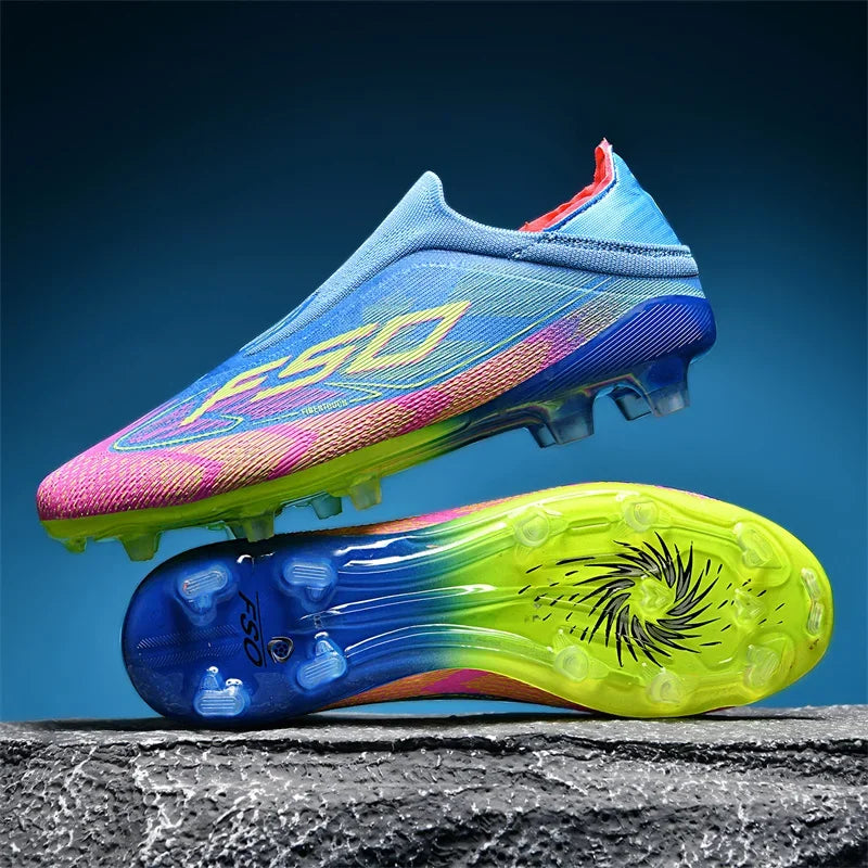New Men Football Boots Outdoor High-top Soccer Shoes Cleats Hot-selling Grass Match Indoor Sneakers Non-Slip High-quality