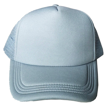 50 Color Unisex SummerTrucker Hat For Adult Net Baseball Cap Men Women Polyester Blank Mesh Adjustable Sun Hat Visor