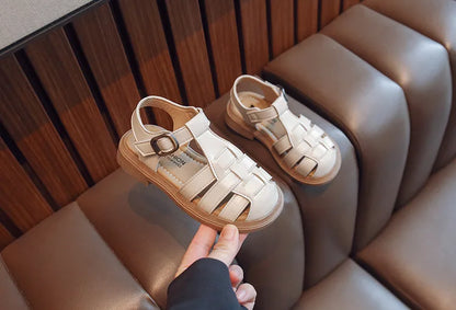 2025  New Summer Princess Sandals For Women's Kids Soft Sole Roma Single Shoes Children's Fashionable Outdoor Footwear