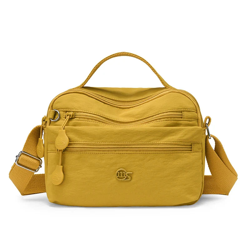Temu's Best-selling Women's Casual Shoulder Bag, Large-capacity Casual Multi-layer Crossbody Bag, Nylon Commuter Women's Handbag