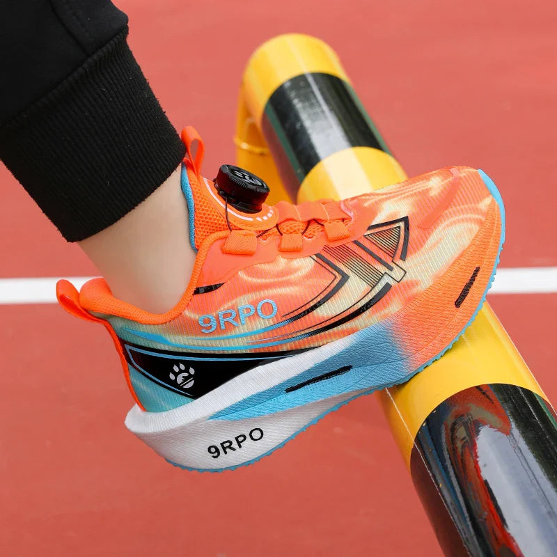 Children‘s Knit Basketball Shoes Non-slip Breathable Sports Training Shoes Outdoor Boys Girls Jogging Sneakers Athletic Shoes