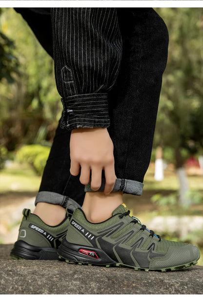Waterproof Hiking Shoes Men‘s Outdoor Trekking Sneakers Mountain Climbing Camping Trainers Hunting Tactical Boots Bike Shoe Male