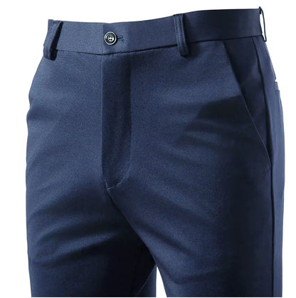 Male Smart Casual Pants Stretchy Men's Lightweight Quick Dry Breathable Slacks Casual Work Dress Pants for Men