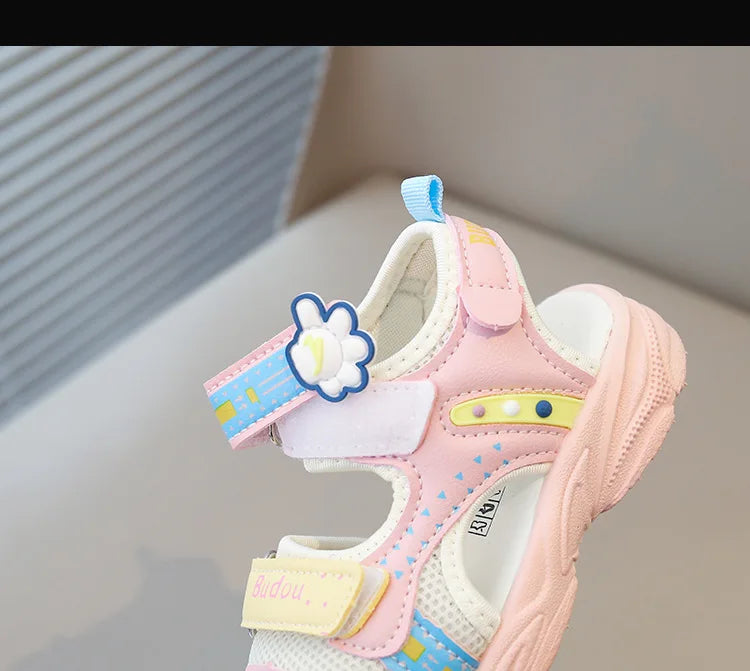 2026 Summer Girls Kids Sandals Soft Comfortable Closed Toe Protective Sandals,Cartoon Colorful Cute Shoes Kids Summer Boys Girls