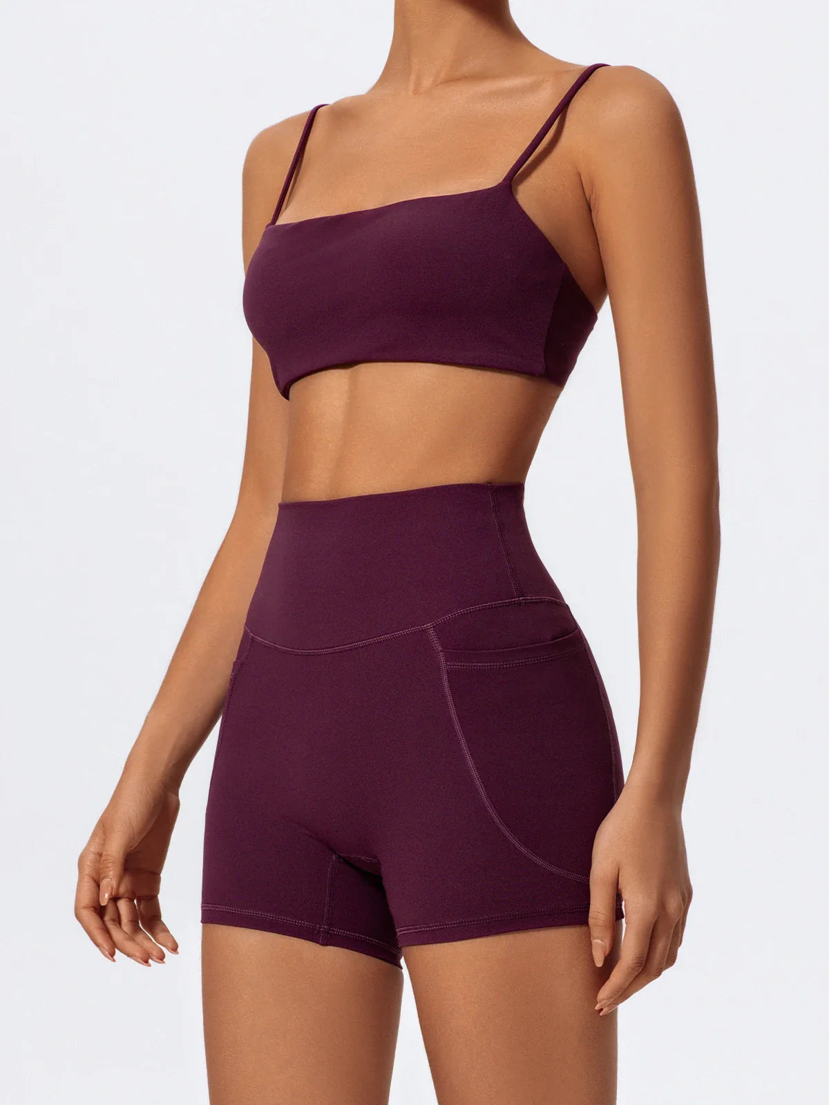 Summer Women Two Piece Gym Workout Set Female Bra Yoga Sets 2ps Shorts Fitness Wear Women Quick-Dry Camisole Sports Bra Suits