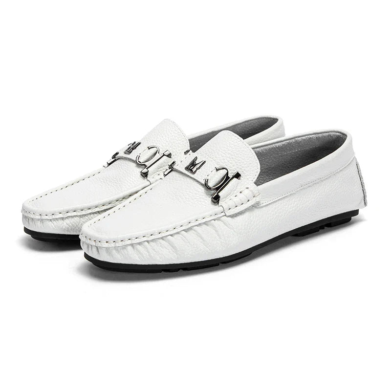 Men Cow Leather Dress Shoes Comfortable Casual Business Loafers