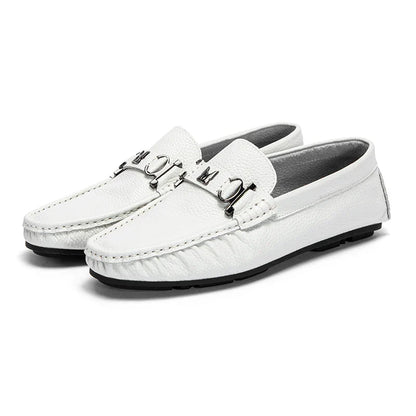 Men Cow Leather Dress Shoes Comfortable Casual Business Loafers