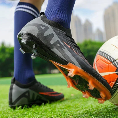 Men Football Boots Non-Slip Grass Training Sport Ultralight Soccer Shoes Unisex Outdoor Sports Shoes Breathable Drop Shipping
