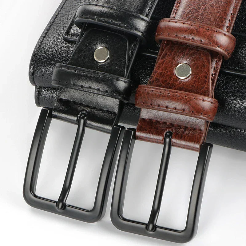 men's leather pin buckle casual retro leather belt youth jeans belt, Father's Day Gift