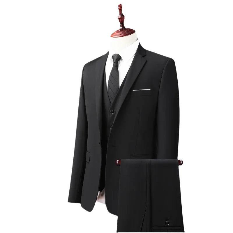Suits Men's Fashionable Formal Tailored Solid-color Dance Singer Trend Host Casual Wedding Banquet Dress Star Performance Suit