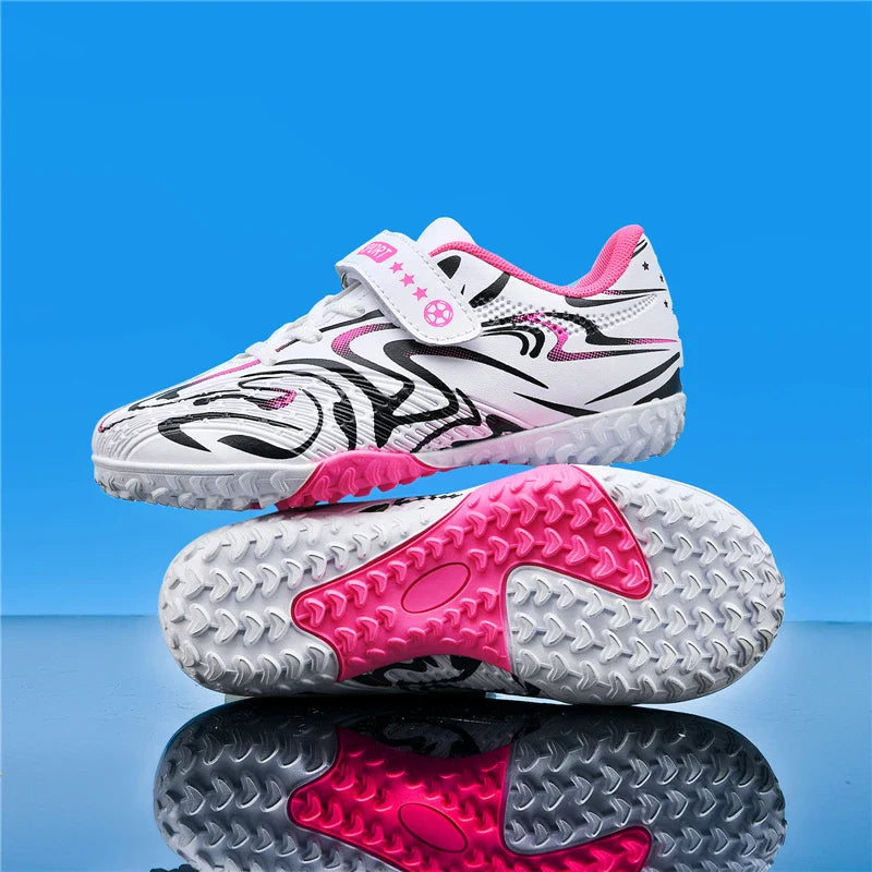 New Kids Soccer Shoes Original Football Shoes Boy Girl Indoor Professional Football Field Boots Society Cleats Non Slip Sneakers