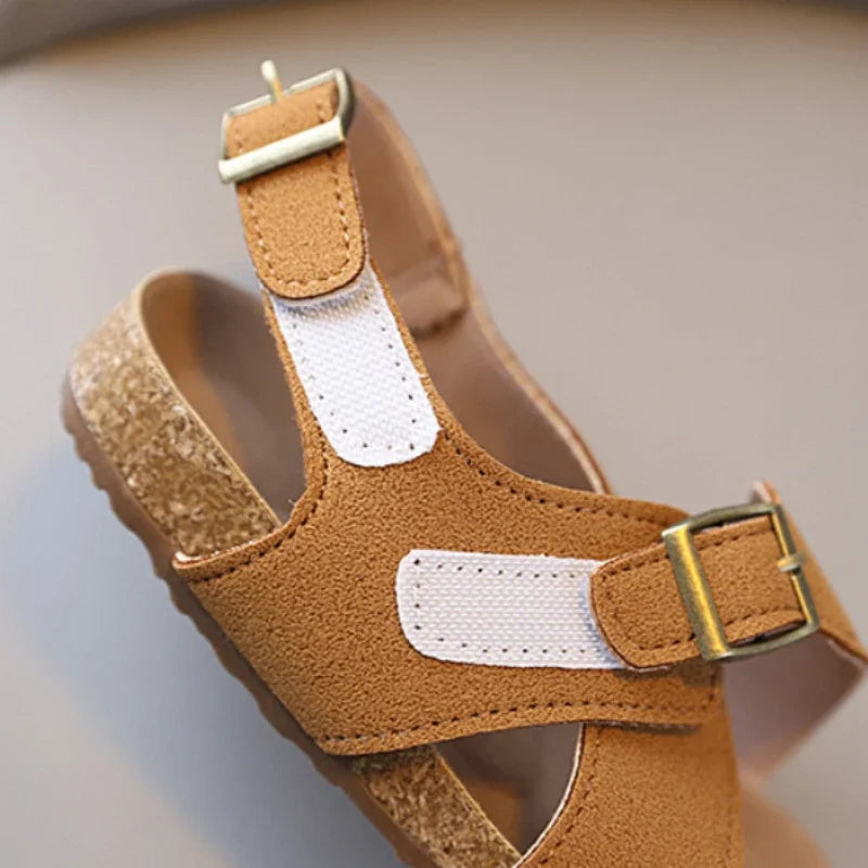 Summer Casual Sandals for Baby Boys, Soft Non-Slip Sole Lightweight Beach Shoes for Toddler Kids