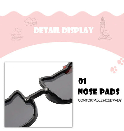 Kids Sunglasses Girls Boys Shiny Bowknot Sun Glasses Lovely Cat Children Eyewear Fashion Gradient Eyeglasses UV400