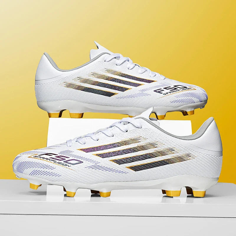 New Men Professional Football Boots Non-Slip TF/FG Boys Sneakers Match Soccer Shoes Ankle Comfortable Sports Shoes Unisex