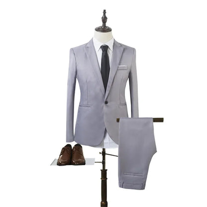 Western-Style Men's Suits Cross-Border Wholesale New Arrival Slimming Three-Piece Set Korean Version Business Professional Gown