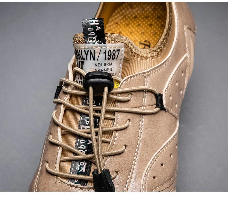 Leather Casual Sneakers for Men Driving Shoes 2024 New Fashion In Waterproof Men Doug Luxury Dress Loafers Shoes Footwear ﻿