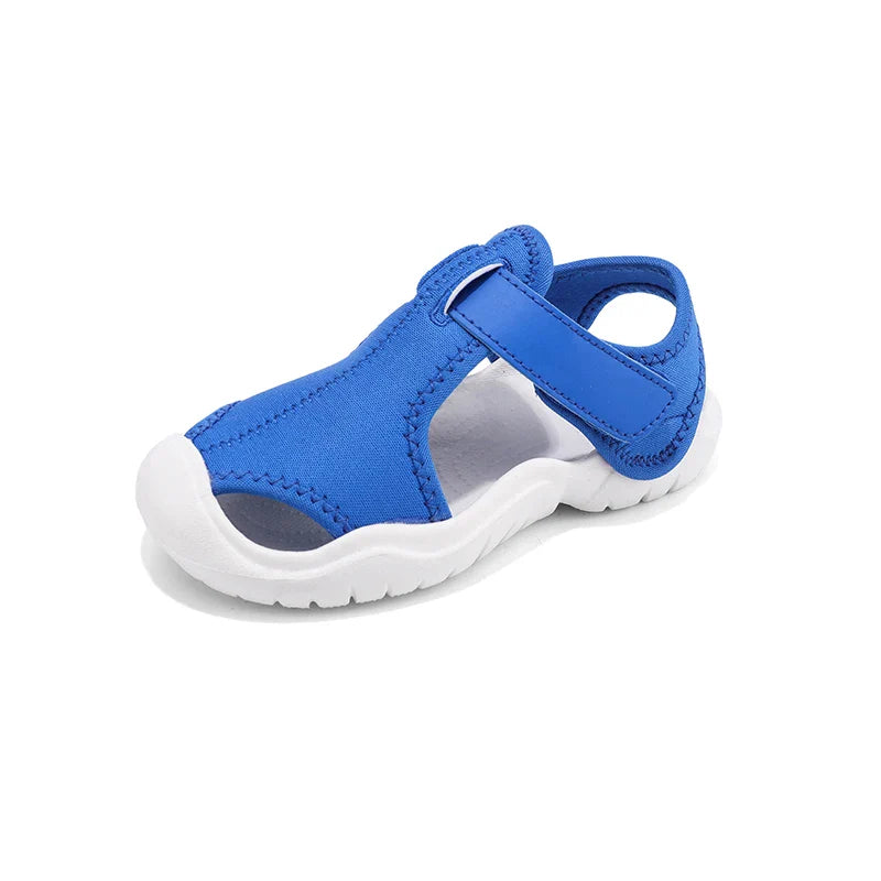 Kids Closed-Toe Sport Sandals Breathable Water Shoes Luxury Non-Slip Summer Beach Shoes Sandals for Toddler Boys Girls