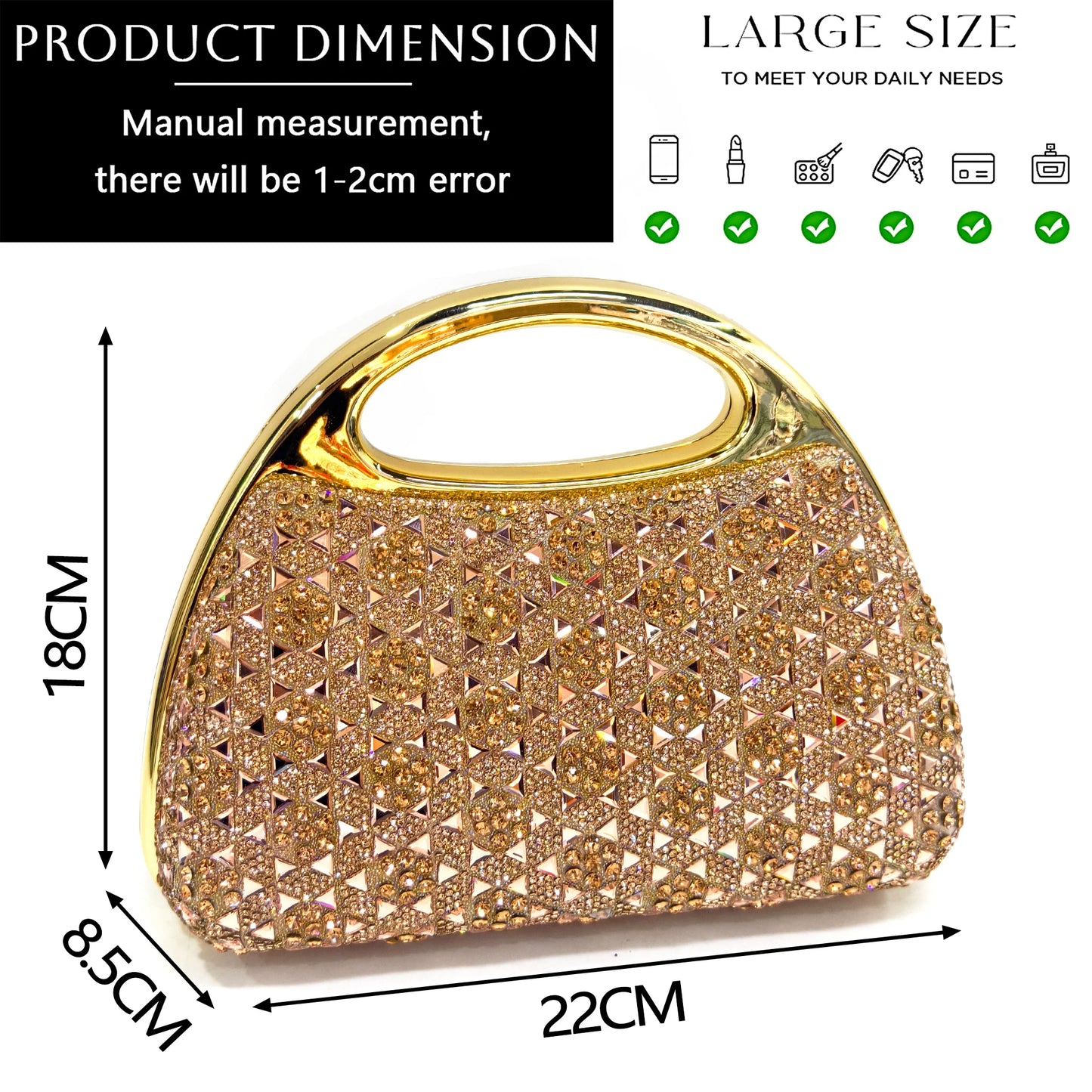 Silver Rhinestone Peep-Toe High Heel Sandals and Bag Set for Women –Elegant Italian Style Perfect for Weddings and Parties