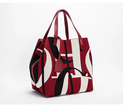 Multi-coloured Colour Retro Style Women's Large Capacity Handbags Multi-coloured Available Classic Multi-purpose Women's Handbag