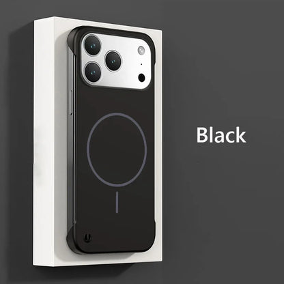 For iPhone 17 Magsafe Frameless Magnetic Wireless Charging Phone Case For iPhone 17 Air Pro Max Slim Hard Back Cover