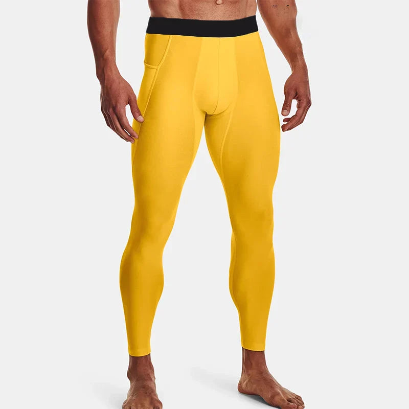 Men Running Leggings Quick Dry Gym Sport Tights Man Compression Fitness Pants Crossfit Training Basketball Tights Man Sportswear
