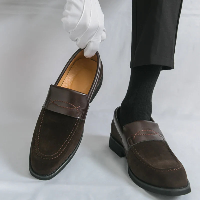 Men's Dress Shoes Classic Slip On Casual Business Loafers For Men High Quality Party Social Leather Shoes Man Formal Loafers