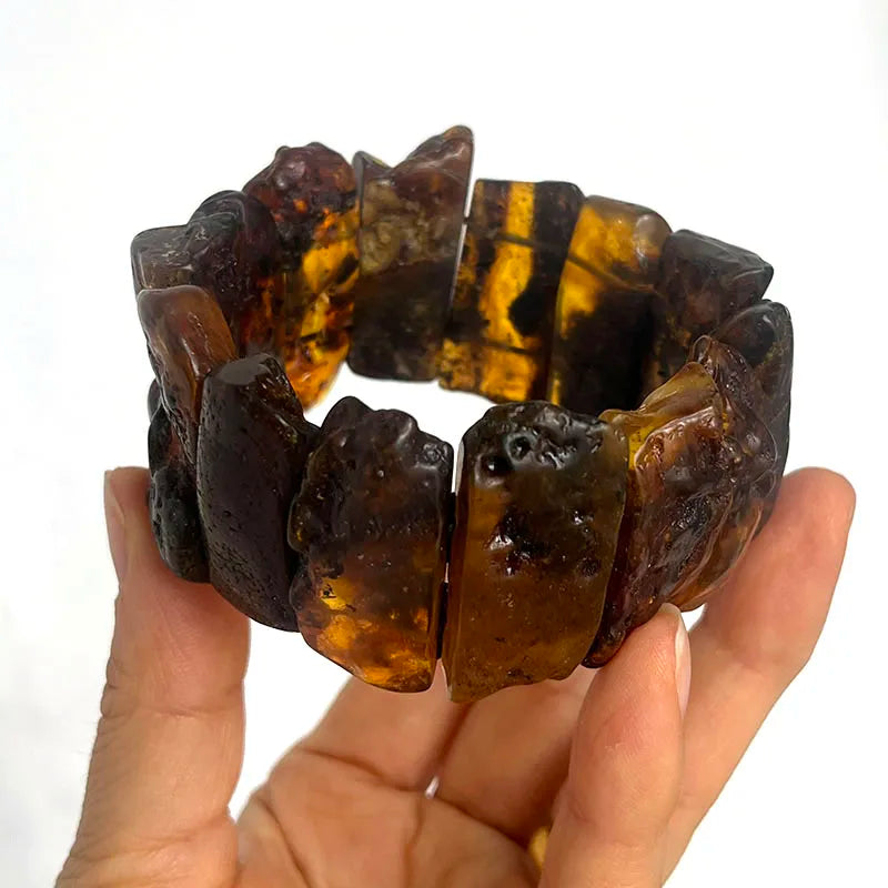 New Amber Bracelet&Bangle for Unisex Gogerous Gift 100% Natural Genuine Bead Factory Baltic Stone Europe Unique Jewelry Supplier