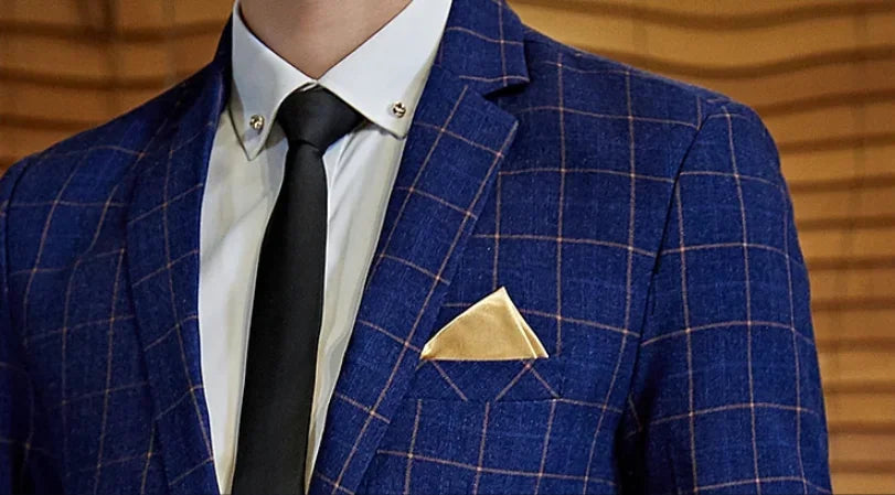 2025 Suit (Blazer+ Pants) Men's Boutique Fashion, Business Gentleman, Slim Fit, Outdoor Wedding, Plaid Trend, Banquet Suit