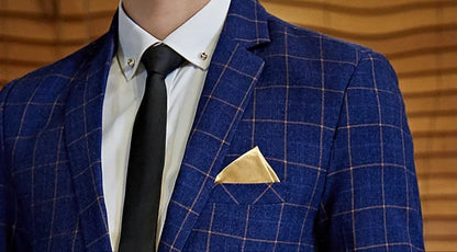 2025 Suit (Blazer+ Pants) Men's Boutique Fashion, Business Gentleman, Slim Fit, Outdoor Wedding, Plaid Trend, Banquet Suit