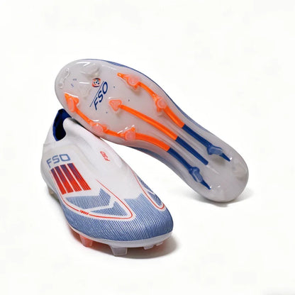 2555 High Quality Mens Soccer Shoes SLIP-ON Non-Slip Turf Soccer Cleats Boys TF/FG Training Football Boots Chuteira Campo F50