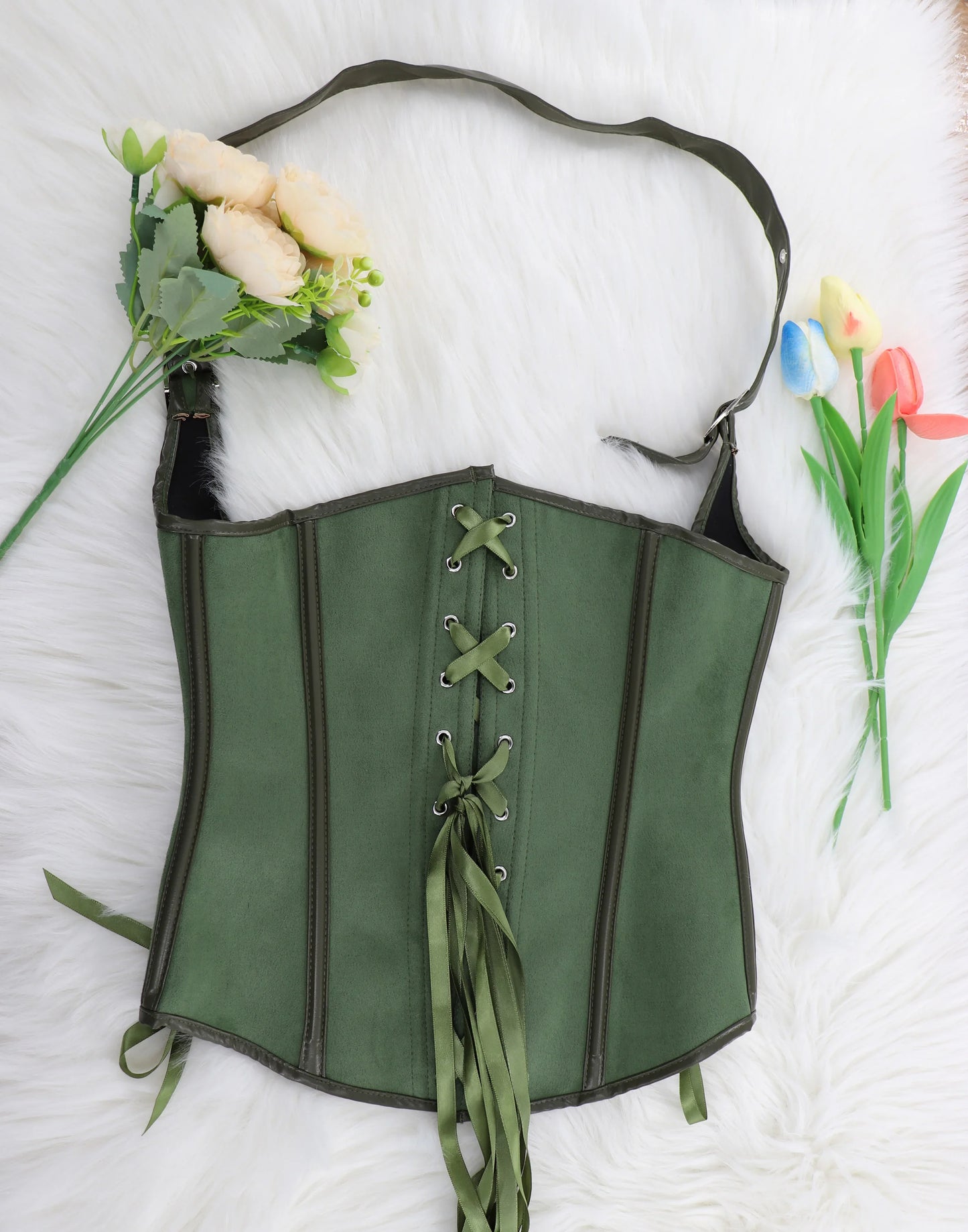Steampunk Corsets And Bustiers Sexy Halterneck Synthetic waist trainer Gothic Red Corset Top Women Outwear Corselet