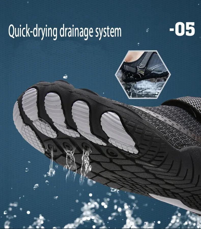 Unisex  Aqua Shoes Quick Dry Beach Shoes Men Breathable Sneakers Barefoot Upstream Water Shoes Women Swimming Sport Shoe