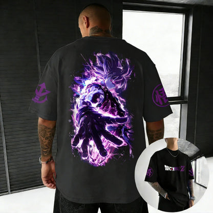 T-shirt Creative Printed Men's Harajuku Large Loose Casual Parent Child Short Sleeve
