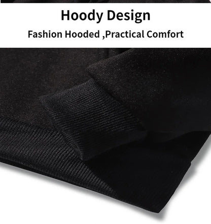 Funny Stranger Floral Pattern Printed Hoodies Mens Letter Style Streetwear Fashion Loose Street Hoody Fleece Pullover Men Hoodie