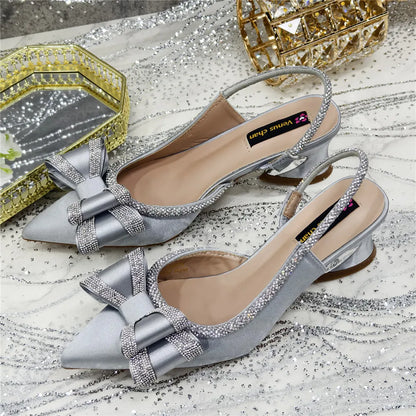 Fashionable And Elegant Nigerian Wedding Banquet High Heels Anti Slip Women's Sandals Plus Size Nigerian Party Shoes