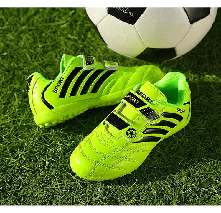 Hot Sale Children Soccer Shoes Cheap Football Cleats Training Football Boots Kids Boy Futsal Turf Sneakers zapatos de fútbol