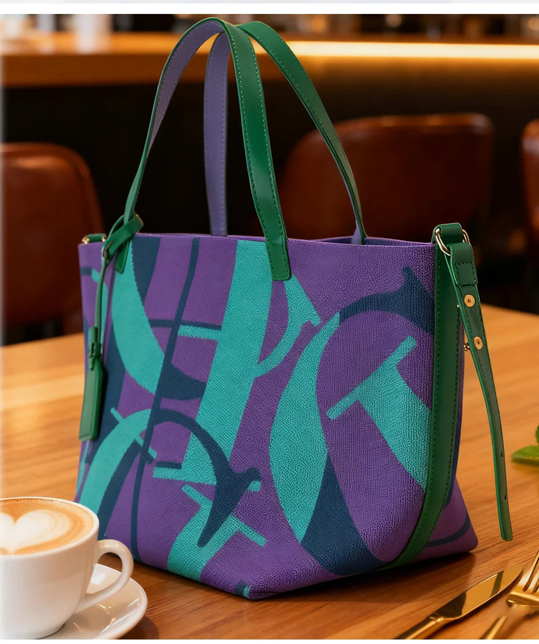 Women's Handbag Retro Design Large Capacity Fashionable Shopping Bag Multifunctional Holiday Essential Women's Bucket Bag
