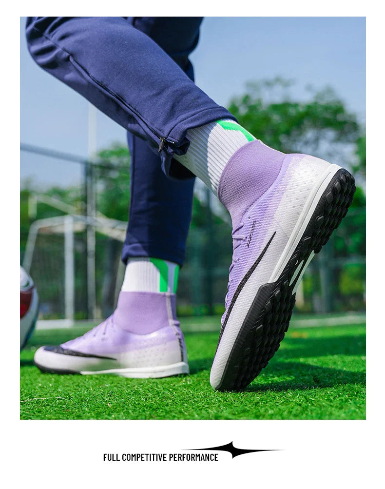 New Men Soccer Shoes Hot Sale Football Boots Women Professional TF/FG Sneakers Unisex High-quality Futsal Cleats Ultralight