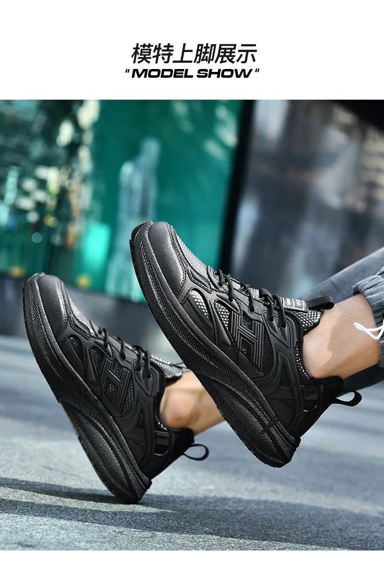 Shoes Four Seasons Breathable Light Non-slip Waterproof Oil-proof Kitchen work shoes Men's Outdoor Casual sports Shoe