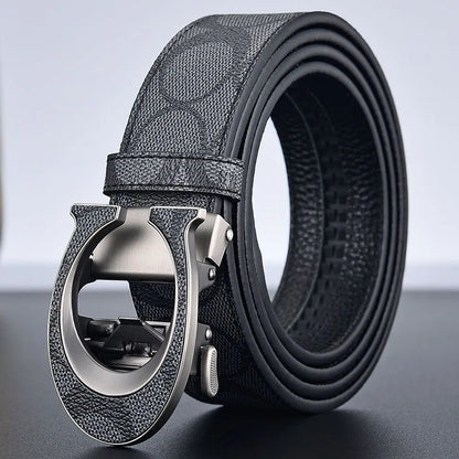 High Quality 34mm Designers Business Mens belt Luxury Brand Famous Male brand Buckle Canvas Leather Belt for Women jeans belt
