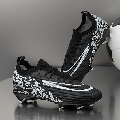 2025 Football Shoes Tiempo Legend 10 Elite FG Wear Resistant Shock Absorption Comfortable Anti-slip Round Head Long Spike