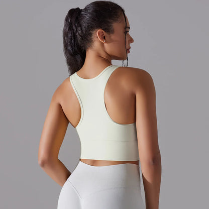 Nylon Sexy Women's Sports Bra Top Women Tight Elastic Gym Sport Yoga Bras Crop Top Yoga Clothes Stretch Women Sports Underwear