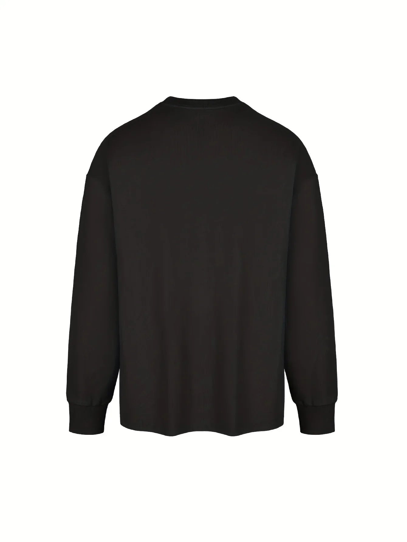 Men's 100% pure cotton loose and comfortable sports and leisure California letter printed round neck long sleeved T-shirt top
