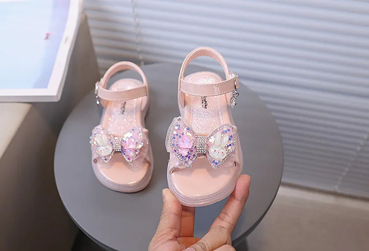 Kids From 2-9 Years Princess Shoes Summer Girls Sandals Casual School Kids Shoe Outdoor Beach Sandal Children's Student sneaker