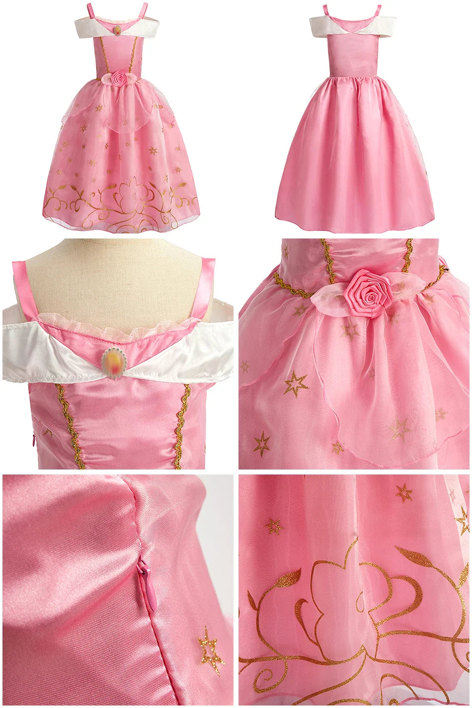 Baby Rapunzel Cosplay Costume Girls Little Mermaid Aurora Disguise Kids Ariel Sleeping Beauty Christmas Dress Princess Fantasy