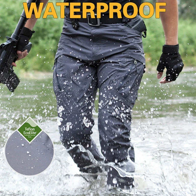 Summer Military Tactical Cargo Pants Casual Trousers Men Wear-resisting Multi-Pockets 1/2Pcs Outdoor Hiking Work Trousers Men