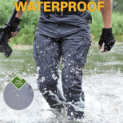 Summer Military Tactical Cargo Pants Casual Trousers Men Wear-resisting Multi-Pockets 1/2Pcs Outdoor Hiking Work Trousers Men