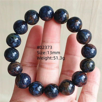 Natural Blue Pietersite Bracelet Women Men Beads Round Beads Chatoyant Cat Eye Fire Pietersite Namibia AAAAAA